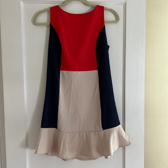 Dresses & Skirts - 60s retro dress size small/medium navy red tan